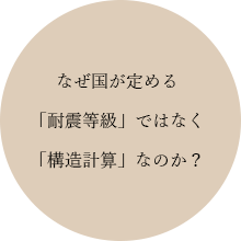 なぜ国が定める「耐震等級」ではなく「構造計算」なのか？