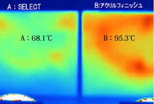 赤外線ランプ10分照射参考画像