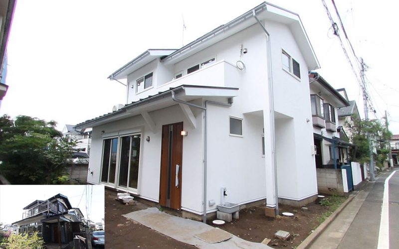 白い壁が美しい外観 | 自然素材の注文住宅,健康住宅 | 実例写真 | 東京都練馬区