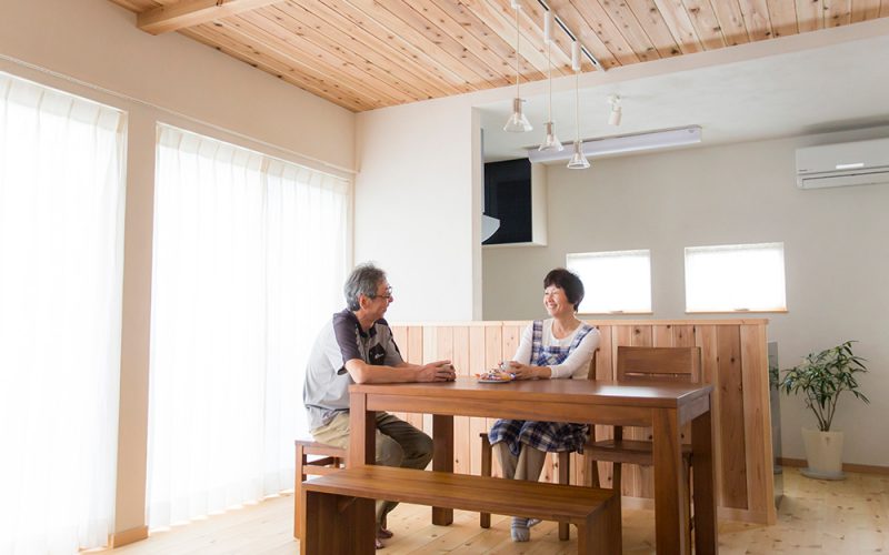 無垢材と漆喰で心地よいリビング | 自然素材の注文住宅,健康住宅 | 実例写真 | 東京都練馬区